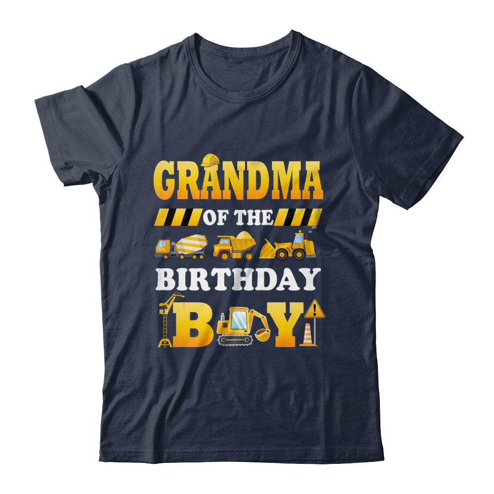 Grandma Of The Birthday Boy Construction Matching Family Shirt & Hoodie | siriusteestore