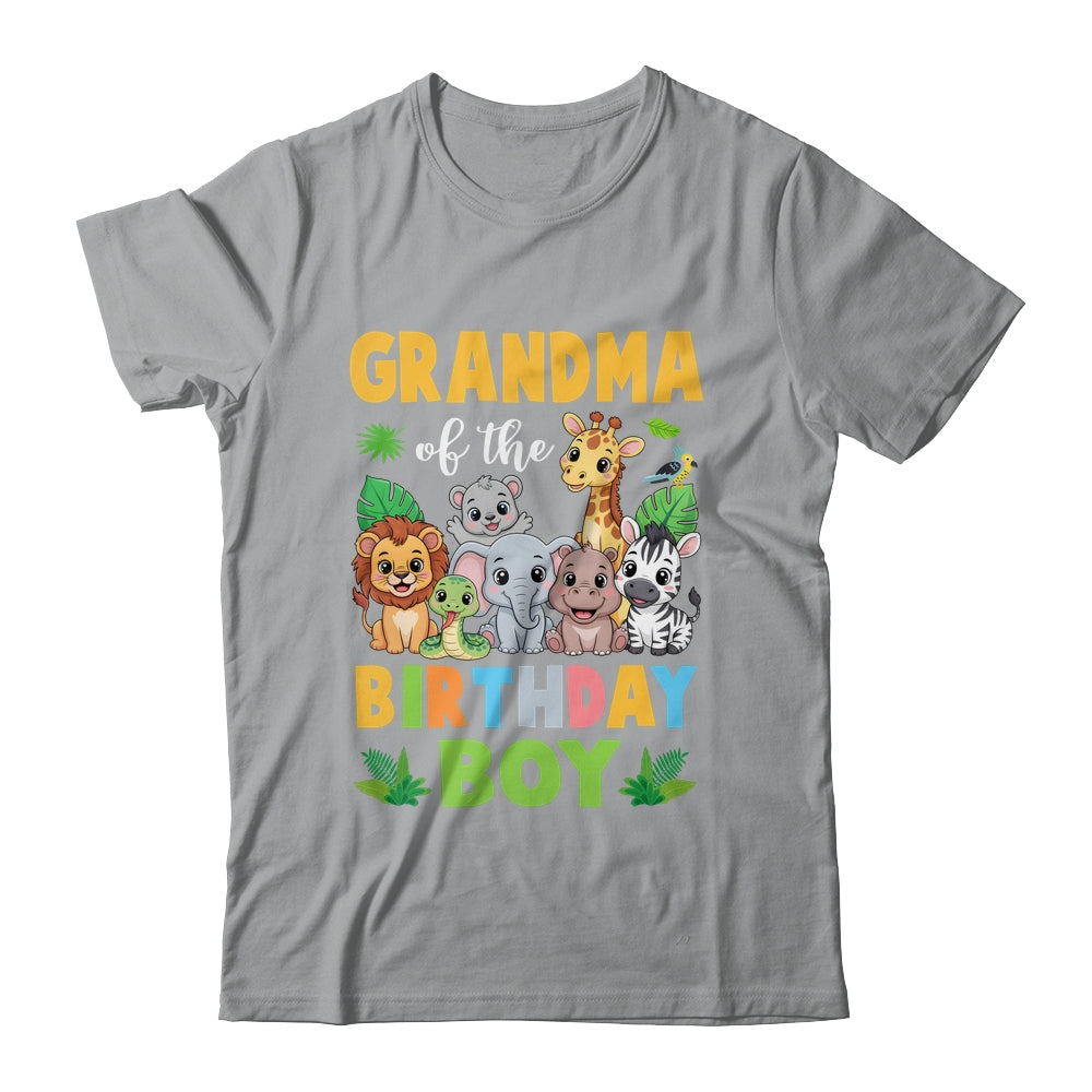 Grandma Of The Birthday Boy Kids Safari Jungle Animal Shirt & Hoodie | siriusteestore