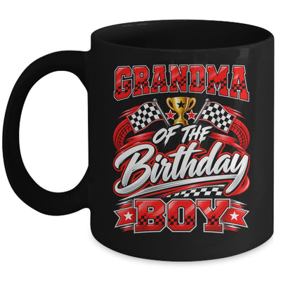 Grandma Of The Birthday Boy Race Car Family Pit Crew Mug | siriusteestore