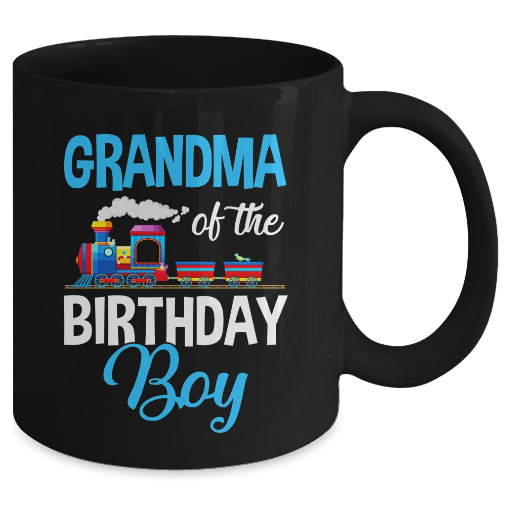 Grandma Of The Birthday Boy Railroad Train Theme Lover Mug | siriusteestore