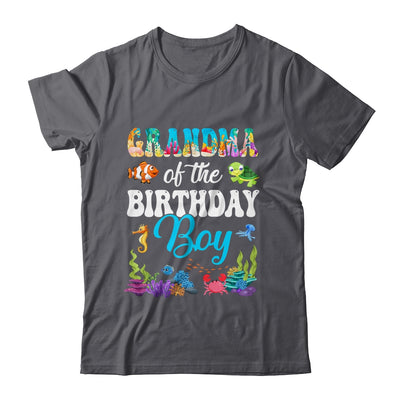 Grandma Of The Birthday Boy Sea Fish Ocean Aquarium Party Shirt & Hoodie | siriusteestore