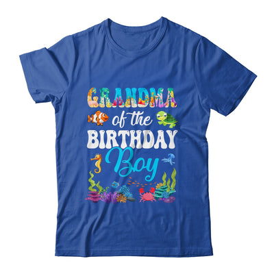 Grandma Of The Birthday Boy Sea Fish Ocean Aquarium Party Shirt & Hoodie | siriusteestore