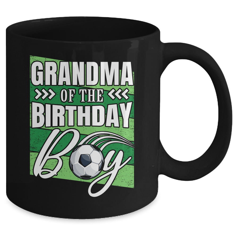 Grandma Of The Birthday Boy Soccer Birthday Soccer Player Mug | siriusteestore
