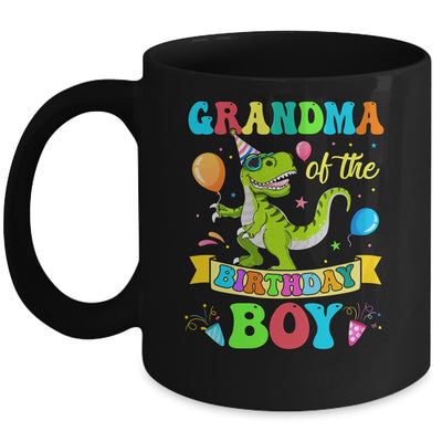 Grandma Of The Birthday Boy T-Rex Dinosaur Birthday Party Mug | siriusteestore