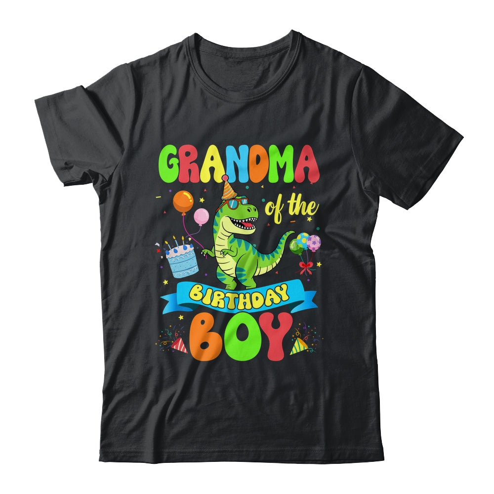 Grandma Of The Birthday Boy TRex Dinosaur Birthday Family Shirt & Hoodie | siriusteestore