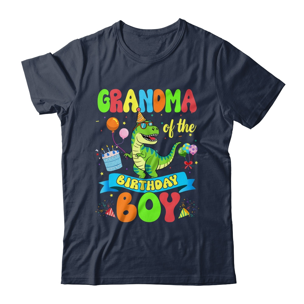 Grandma Of The Birthday Boy TRex Dinosaur Birthday Family Shirt & Hoodie | siriusteestore