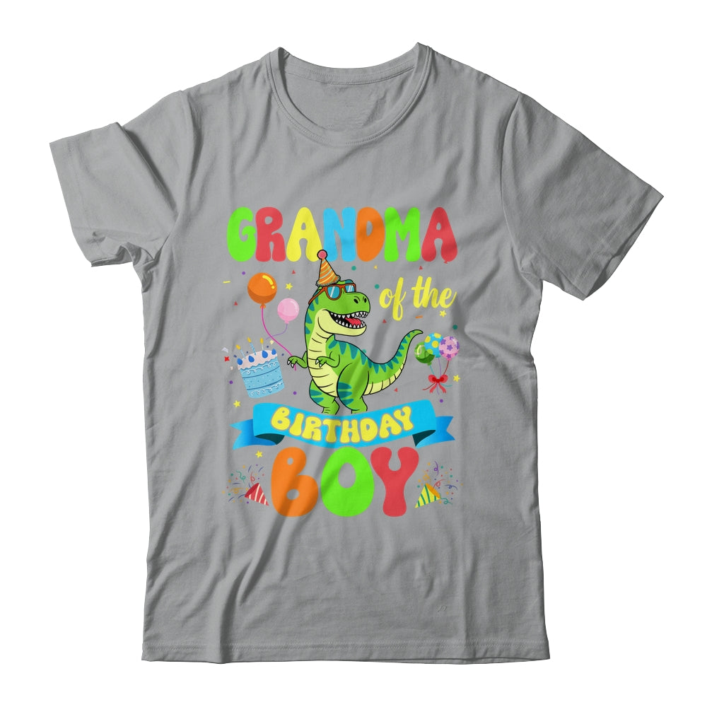 Grandma Of The Birthday Boy TRex Dinosaur Birthday Family Shirt & Hoodie | siriusteestore