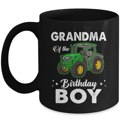 Grandma Of The Birthday Boy Tractors Farm Party Farmer Mug | siriusteestore