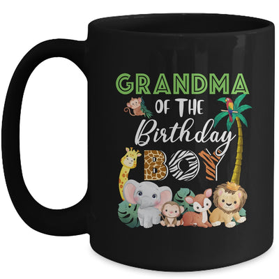 Grandma Of The Birthday Boy Wild Zoo Theme Safari Party Mug | siriusteestore