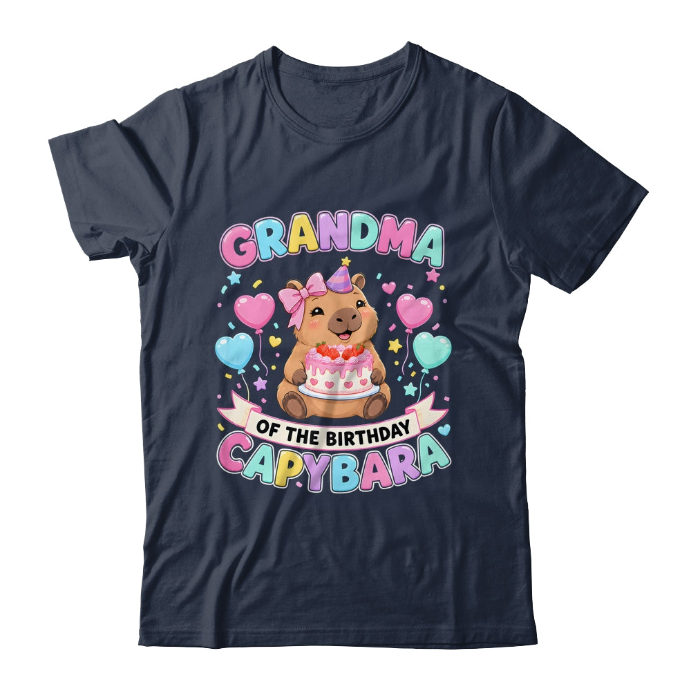 Grandma Of The Birthday Capybara Birthday Girl Family Shirt & Hoodie | siriusteestore