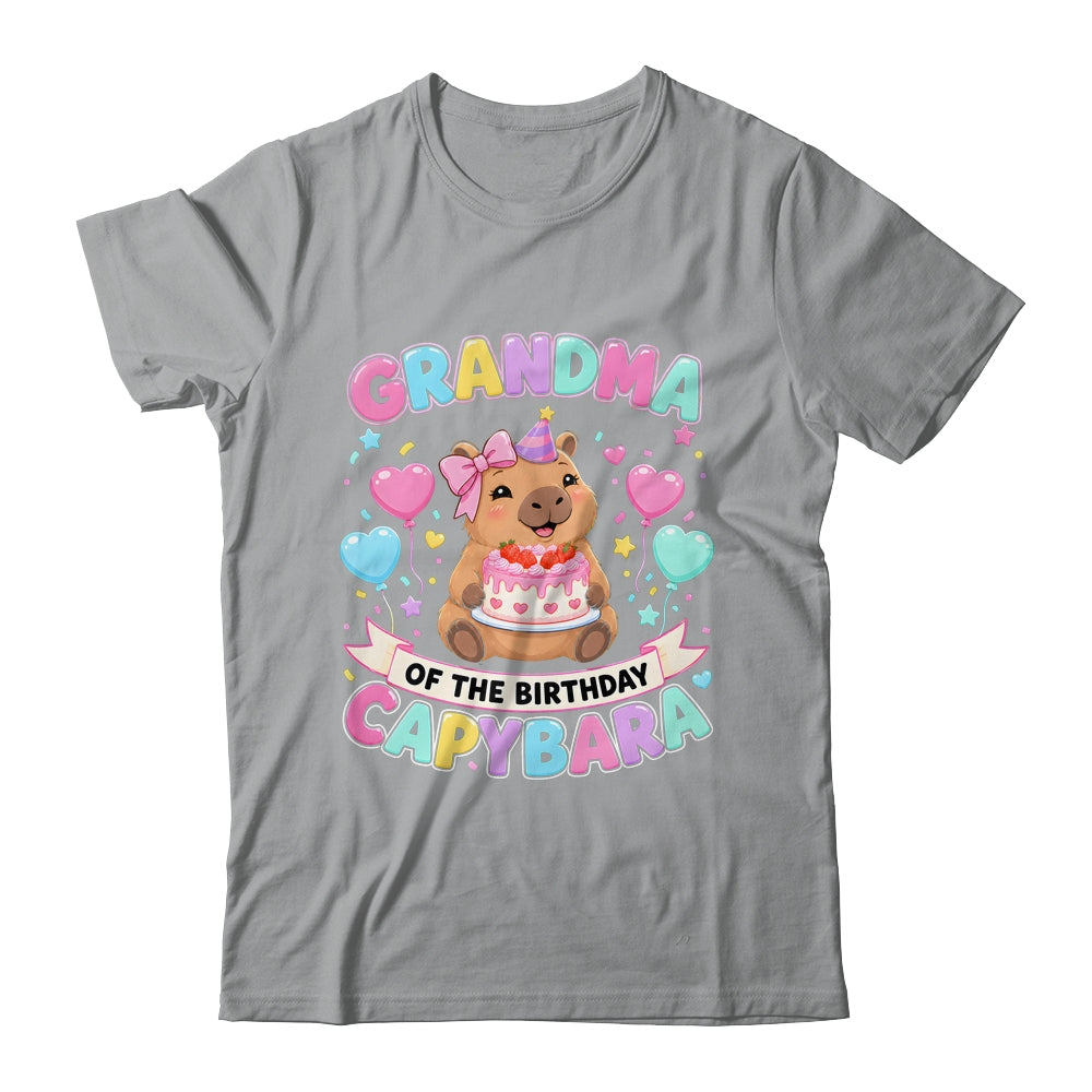 Grandma Of The Birthday Capybara Birthday Girl Family Shirt & Hoodie | siriusteestore