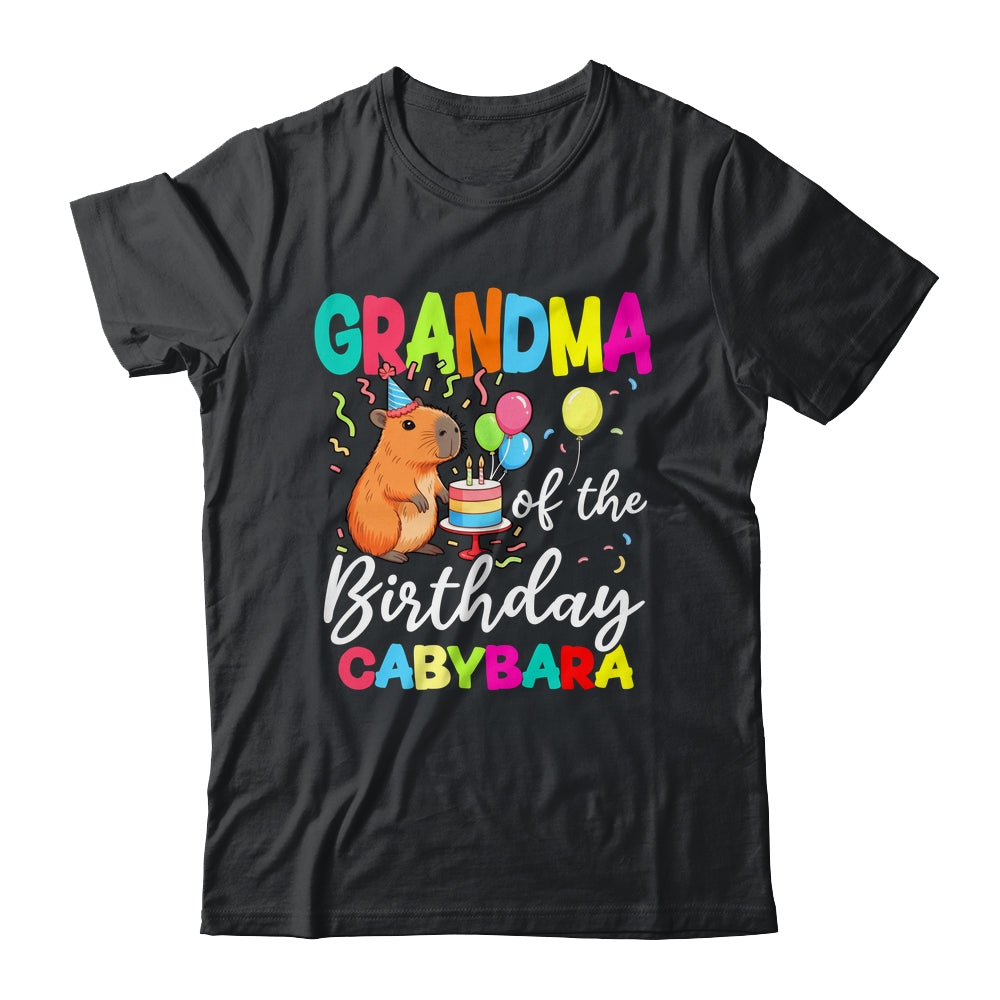 Grandma Of The Birthday Capybara Girl Bday Party Family Shirt & Hoodie | siriusteestore