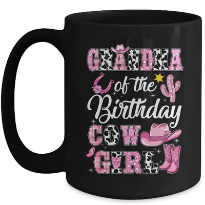 Grandma Of The Birthday Cow Girl Western Cowgirl 1st Birthday Mug | siriusteestore