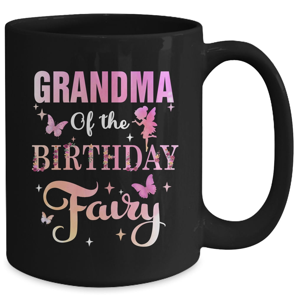 Grandma Of The Birthday Fairy Princess Girl Party Decoration Mug | siriusteestore