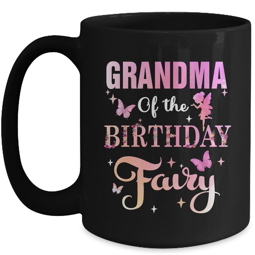 Grandma Of The Birthday Fairy Princess Girl Party Decoration Mug | siriusteestore
