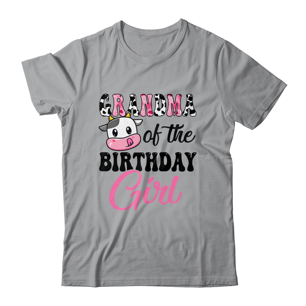 Grandma Of The Birthday Girl Cow Farm 1st Birthday Girl Shirt & Hoodie | siriusteestore