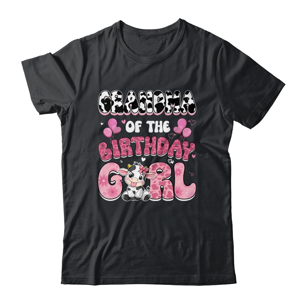 Grandma Of The Birthday Girl Cow Farm Family 1st Birthday Shirt & Hoodie | siriusteestore