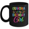 Grandma Of The Birthday Girl Glows Retro 80's Party Family Mug | siriusteestore