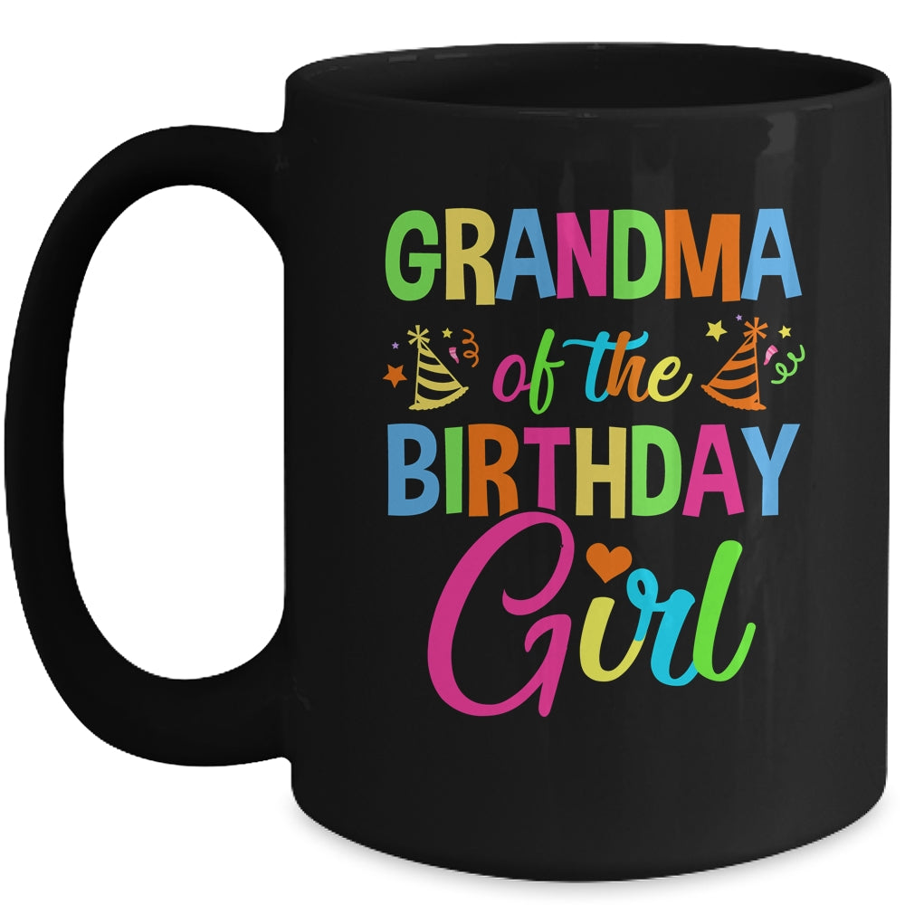 Grandma Of The Birthday Girl Glows Retro 80's Party Family Mug | siriusteestore