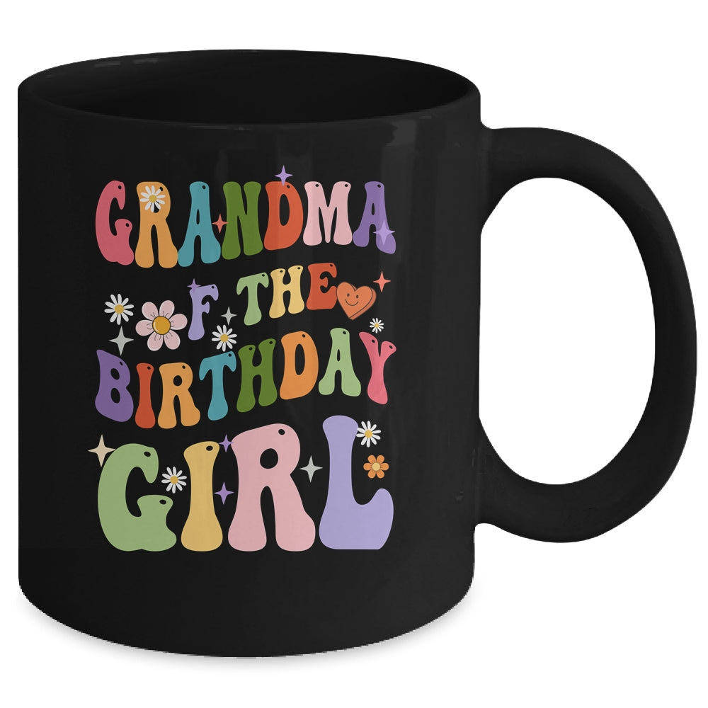 Grandma Of The Birthday Girl Groovy Party 1st Birthday Girl Mug | siriusteestore