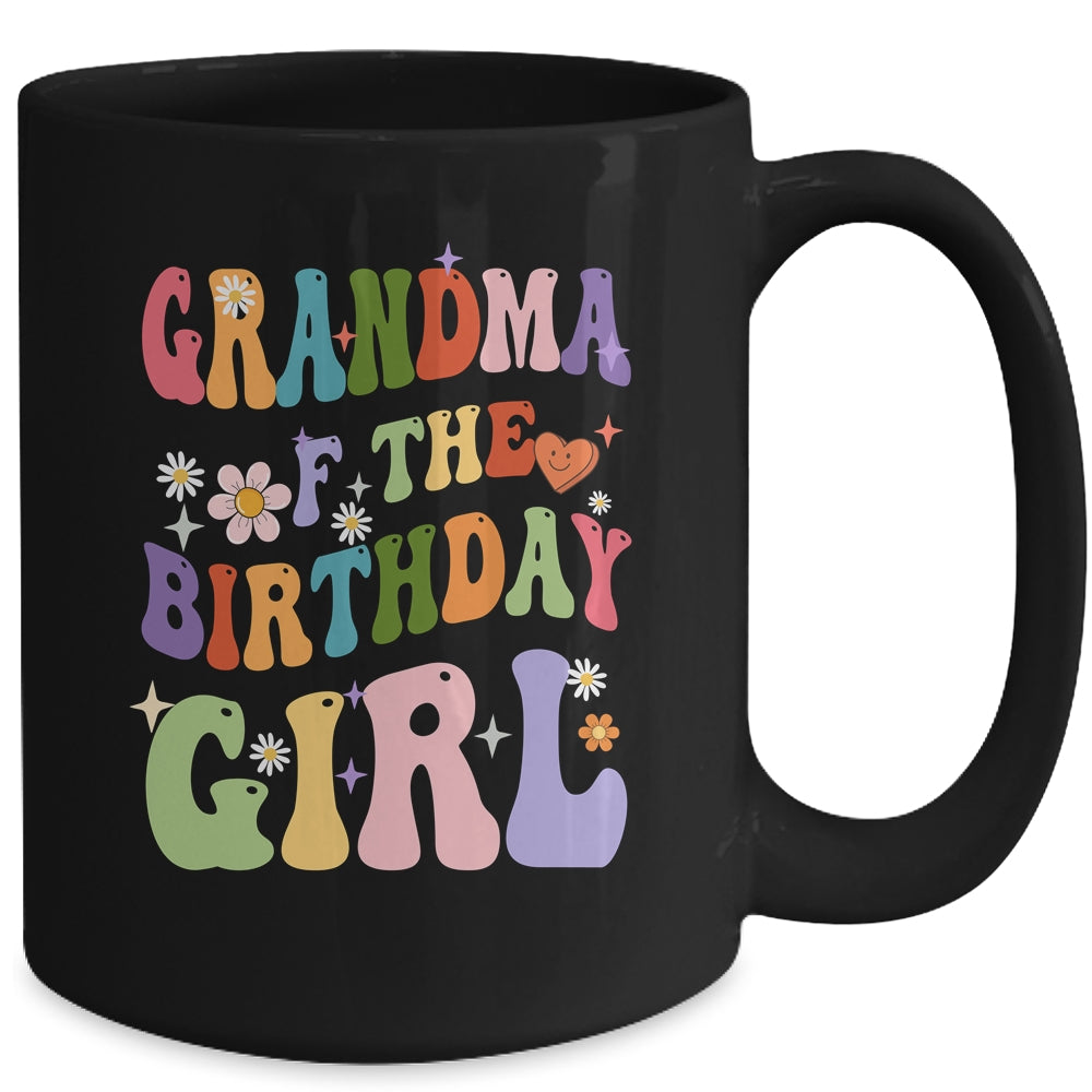 Grandma Of The Birthday Girl Groovy Party 1st Birthday Girl Mug | siriusteestore