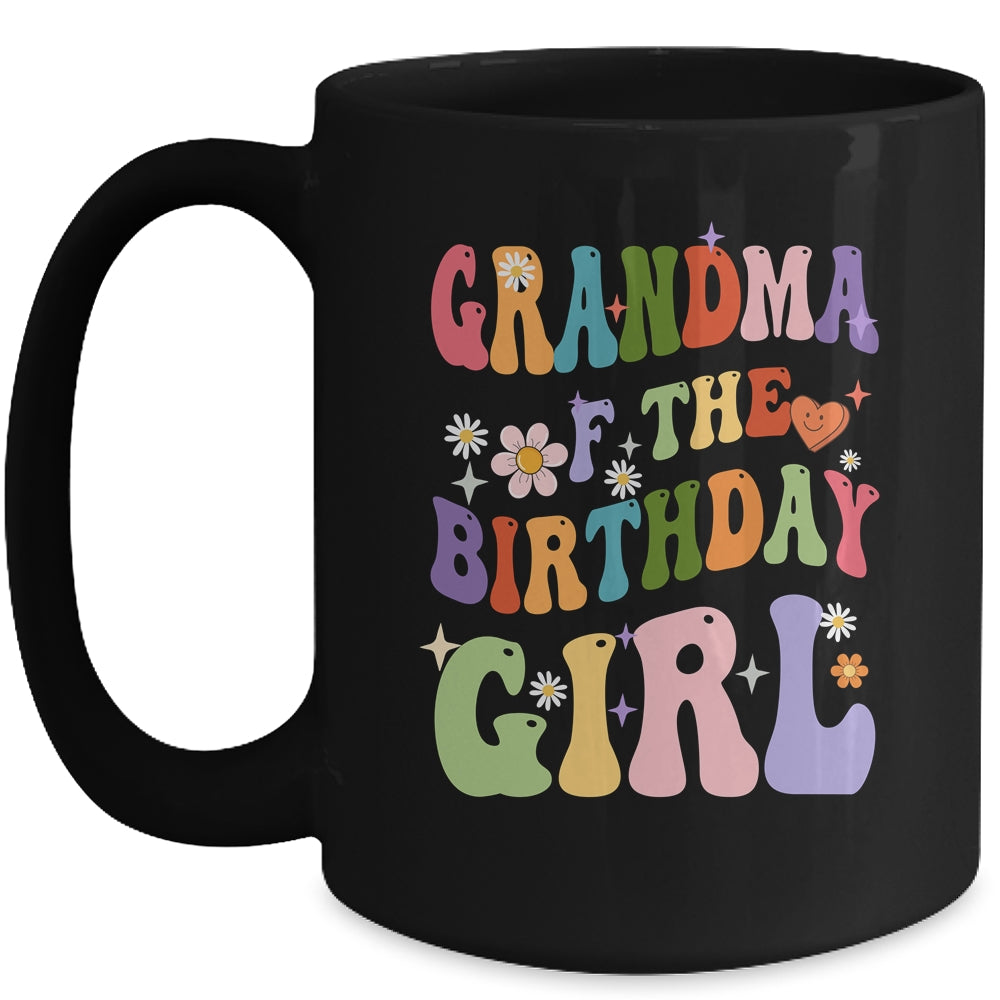 Grandma Of The Birthday Girl Groovy Party 1st Birthday Girl Mug | siriusteestore