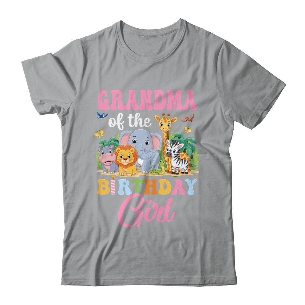 Grandma Of The Birthday Girl Kids Safari Jungle Animal Shirt & Hoodie | siriusteestore