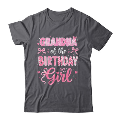 Grandma Of The Birthday Girl Matching Pink Coquette Bow Shirt & Hoodie | siriusteestore