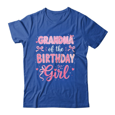Grandma Of The Birthday Girl Matching Pink Coquette Bow Shirt & Hoodie | siriusteestore