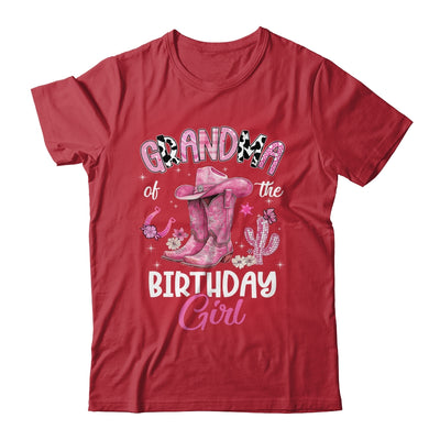 Grandma Of The Birthday Girl Pink Cowgirl Western Cow Girl Shirt & Hoodie | siriusteestore
