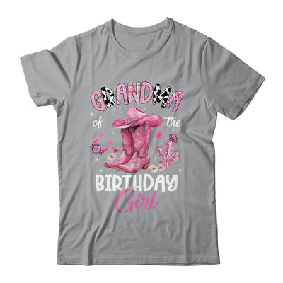 Grandma Of The Birthday Girl Pink Cowgirl Western Cow Girl Shirt & Hoodie | siriusteestore