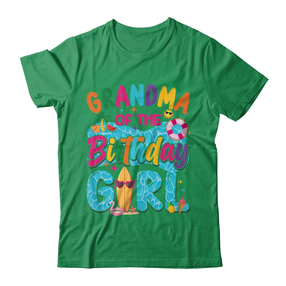 Grandma Of The Birthday Girl Pool Party Beach Family Matching Shirt & Hoodie | siriusteestore