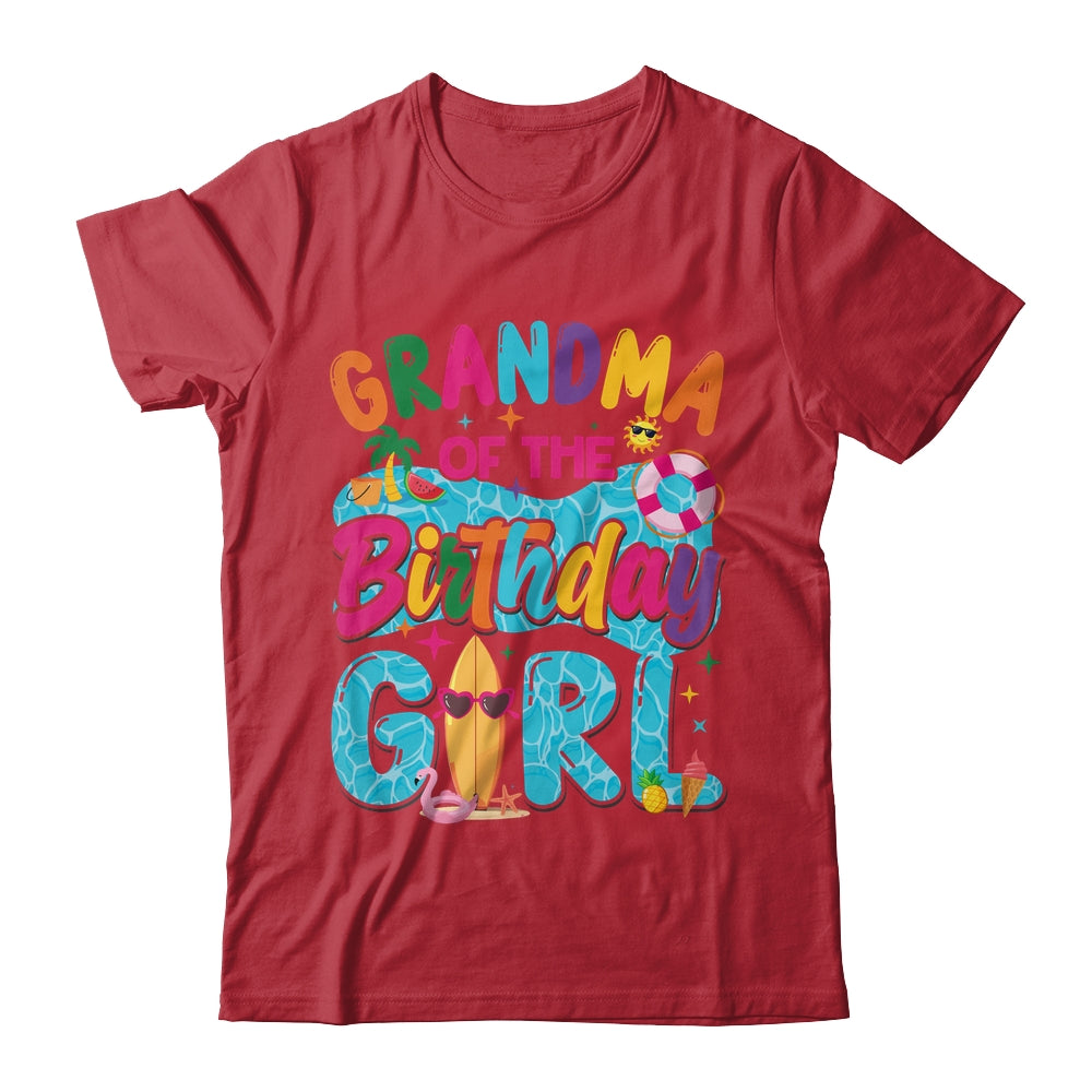 Grandma Of The Birthday Girl Pool Party Beach Family Matching Shirt & Hoodie | siriusteestore