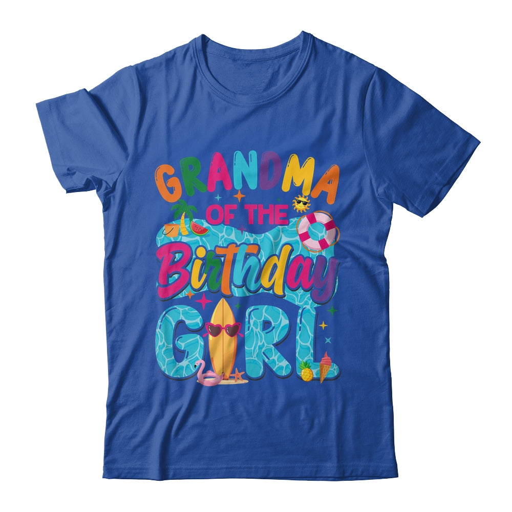 Grandma Of The Birthday Girl Pool Party Beach Family Matching Shirt & Hoodie | siriusteestore
