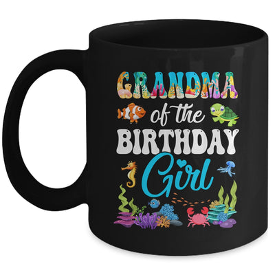 Grandma Of The Birthday Girl Sea Fish Ocean Aquarium Party Mug | siriusteestore