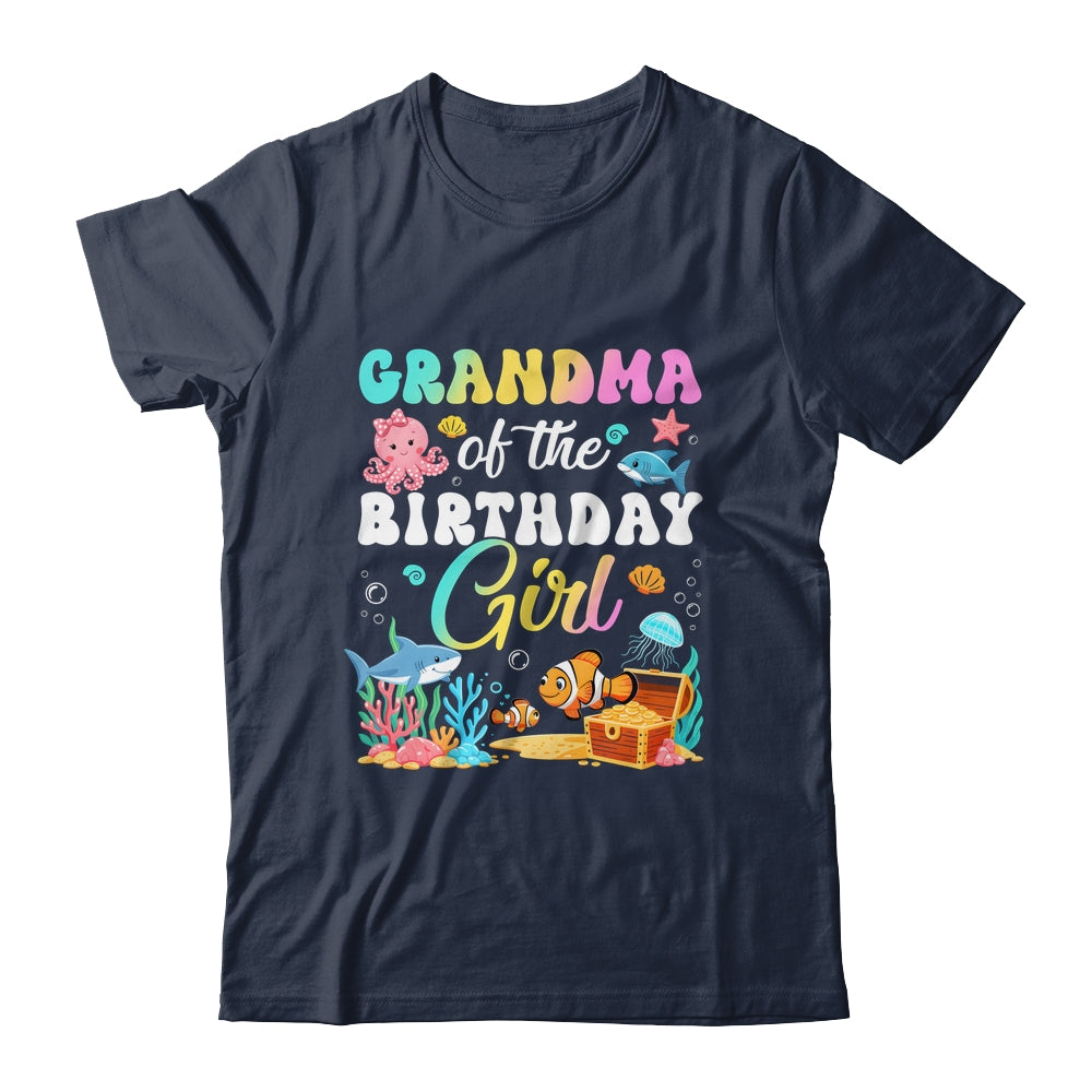 Grandma Of The Birthday Girl Sea Fish Ocean Aquarium Shirt & Hoodie | siriusteestore