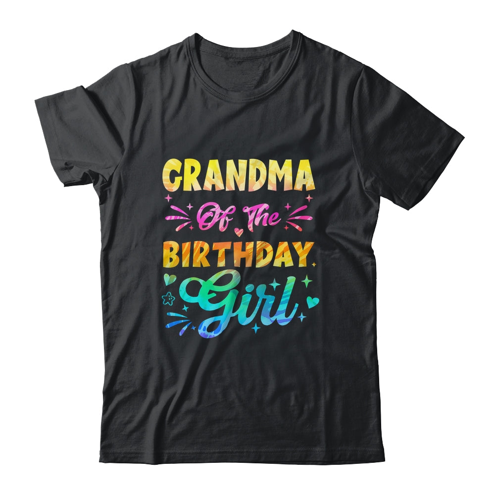 Grandma Of The Birthday Girl Tie Dye 1st Birthday Family Shirt & Hoodie | siriusteestore
