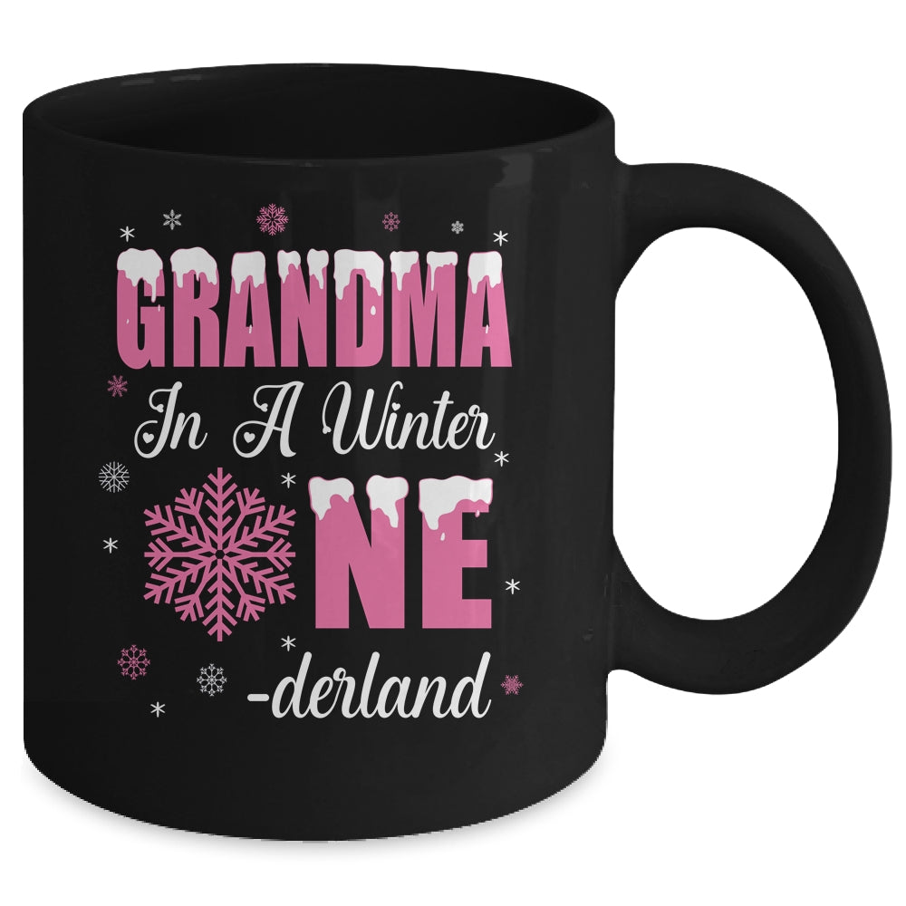Grandma Of The Birthday Girl Winter Onederland 1st Birthday Mug | siriusteestore
