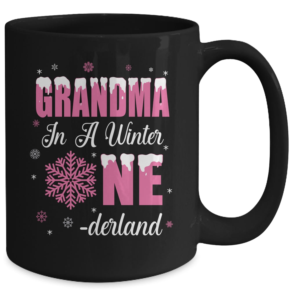 Grandma Of The Birthday Girl Winter Onederland 1st Birthday Mug | siriusteestore