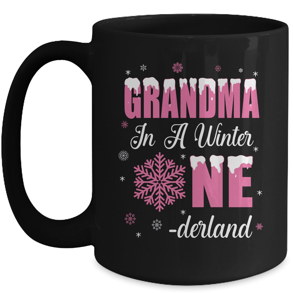 Grandma Of The Birthday Girl Winter Onederland 1st Birthday Mug | siriusteestore