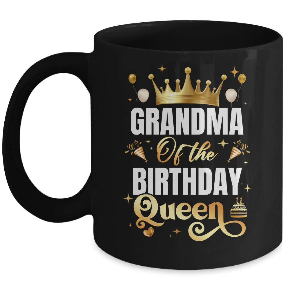 Grandma Of The Birthday Queen Funny Matching Birthday Party Mug | siriusteestore