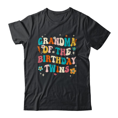 Grandma Of The Birthday Twins Boys Girls Party Retro Bday Shirt & Hoodie | siriusteestore