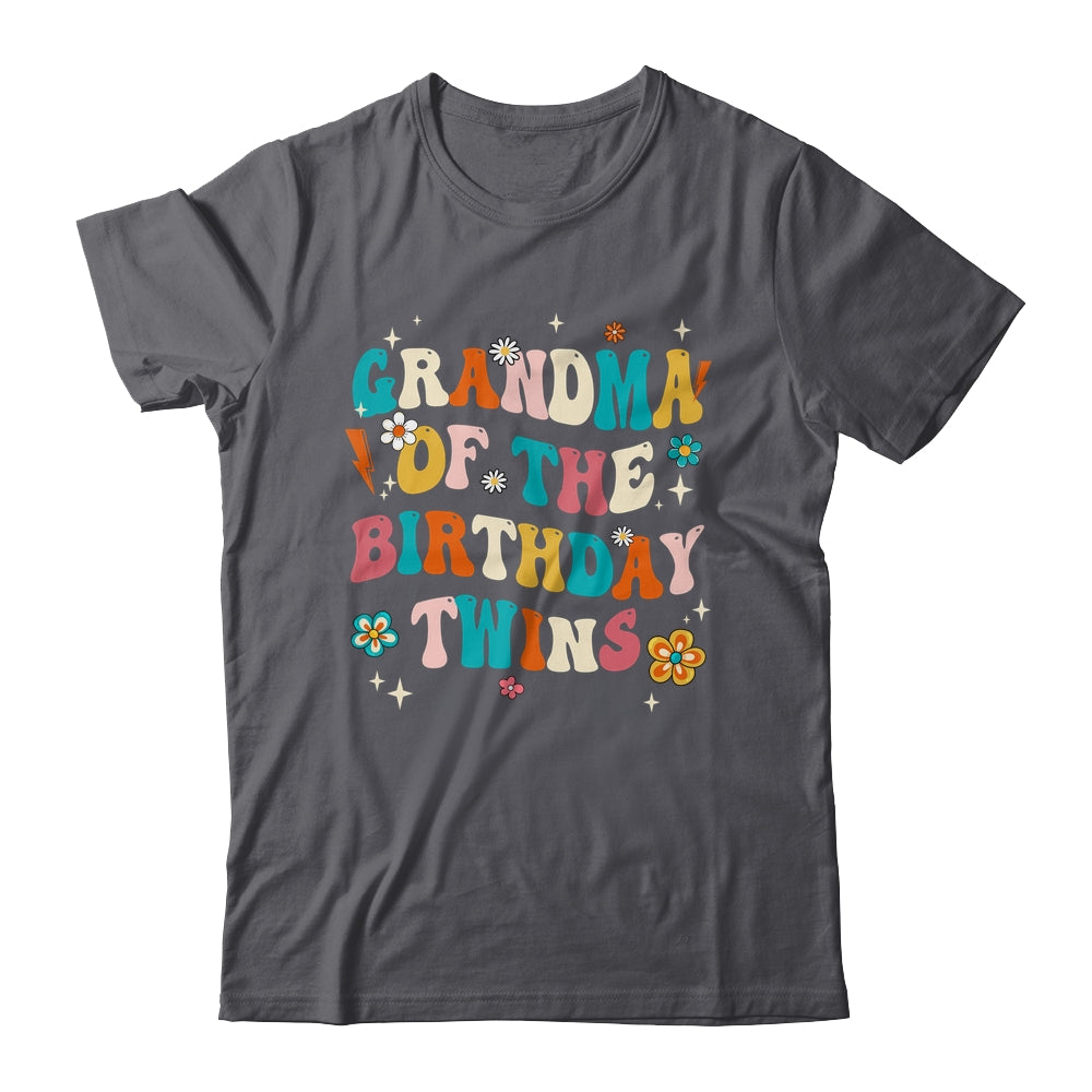 Grandma Of The Birthday Twins Boys Girls Party Retro Bday Shirt & Hoodie | siriusteestore