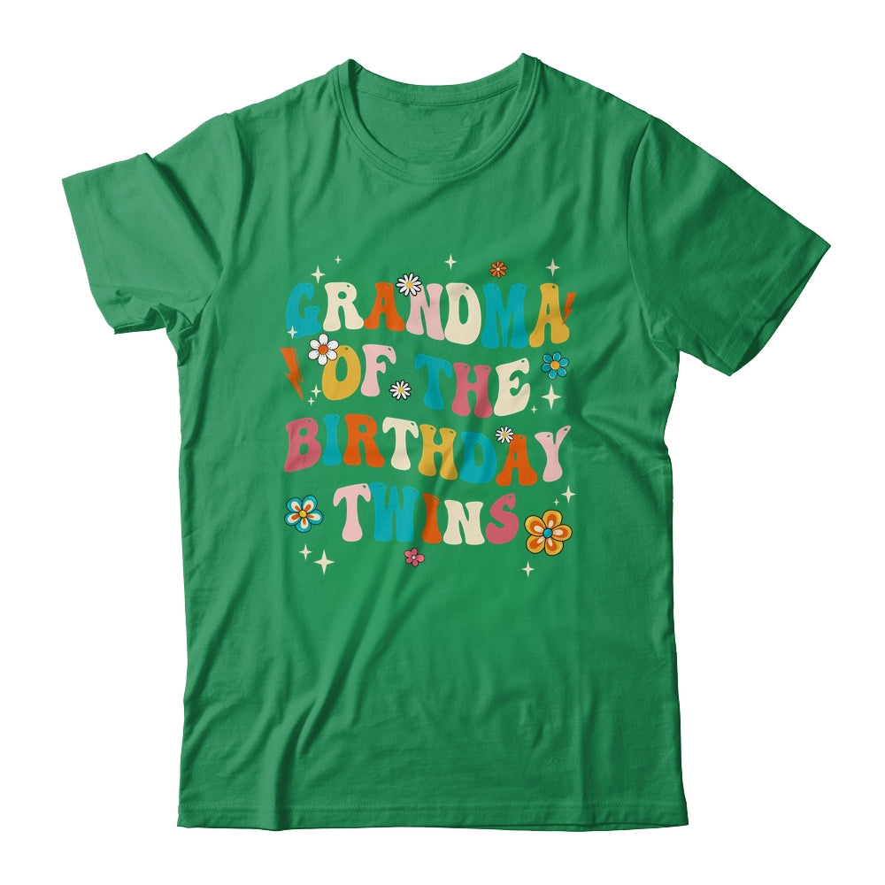 Grandma Of The Birthday Twins Boys Girls Party Retro Bday Shirt & Hoodie | siriusteestore