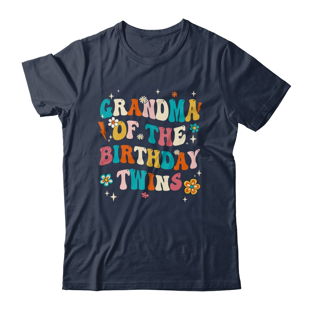 Grandma Of The Birthday Twins Boys Girls Party Retro Bday Shirt & Hoodie | siriusteestore