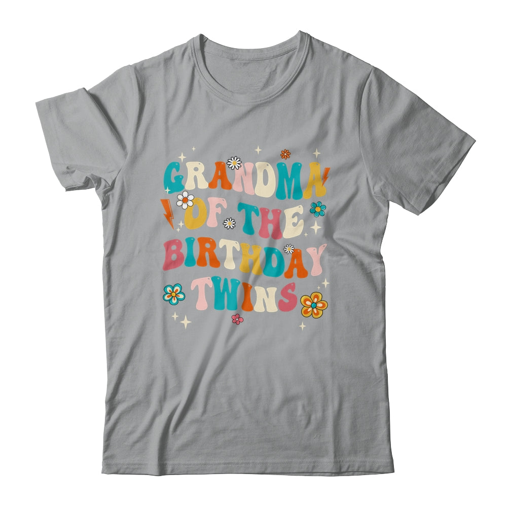 Grandma Of The Birthday Twins Boys Girls Party Retro Bday Shirt & Hoodie | siriusteestore