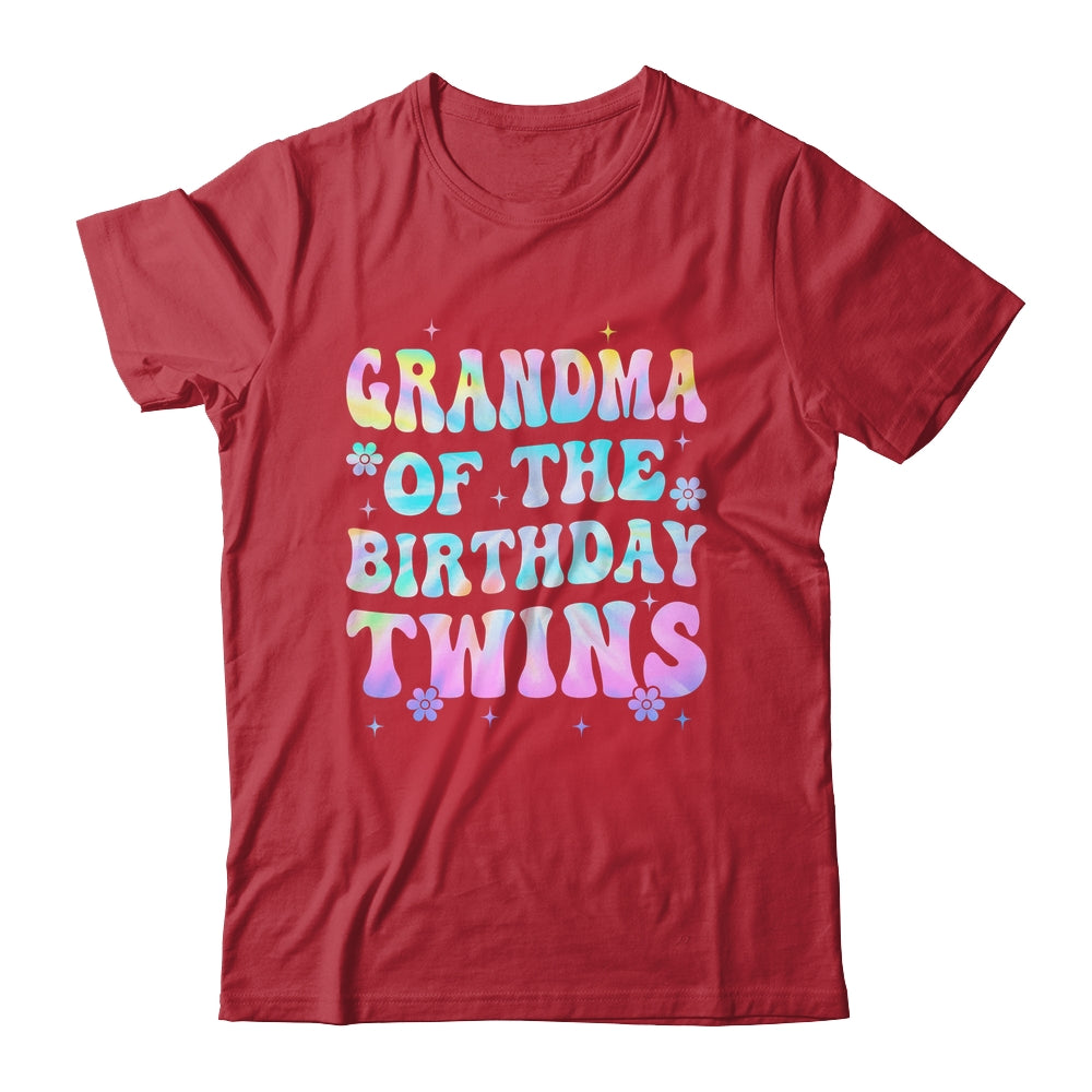 Grandma Of The Birthday Twins Girls Kids Party Retro Bday Shirt & Hoodie | siriusteestore