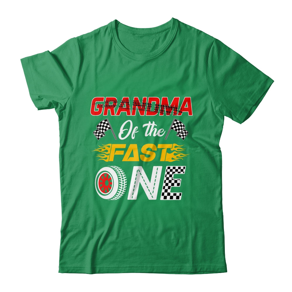 Grandma Of The Fast One 1st Birthday Race Car Family Shirt & Hoodie | siriusteestore
