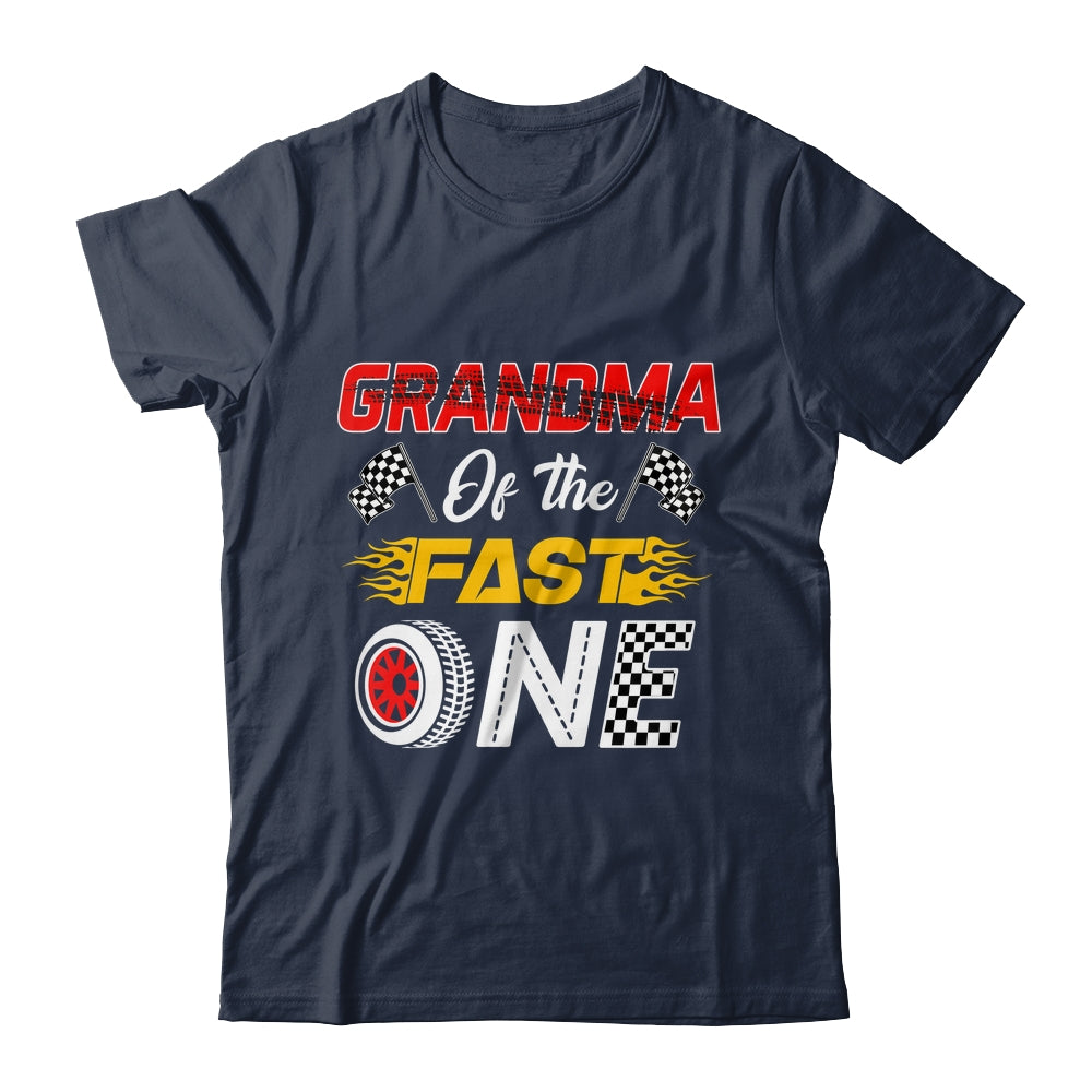 Grandma Of The Fast One 1st Birthday Race Car Family Shirt & Hoodie | siriusteestore