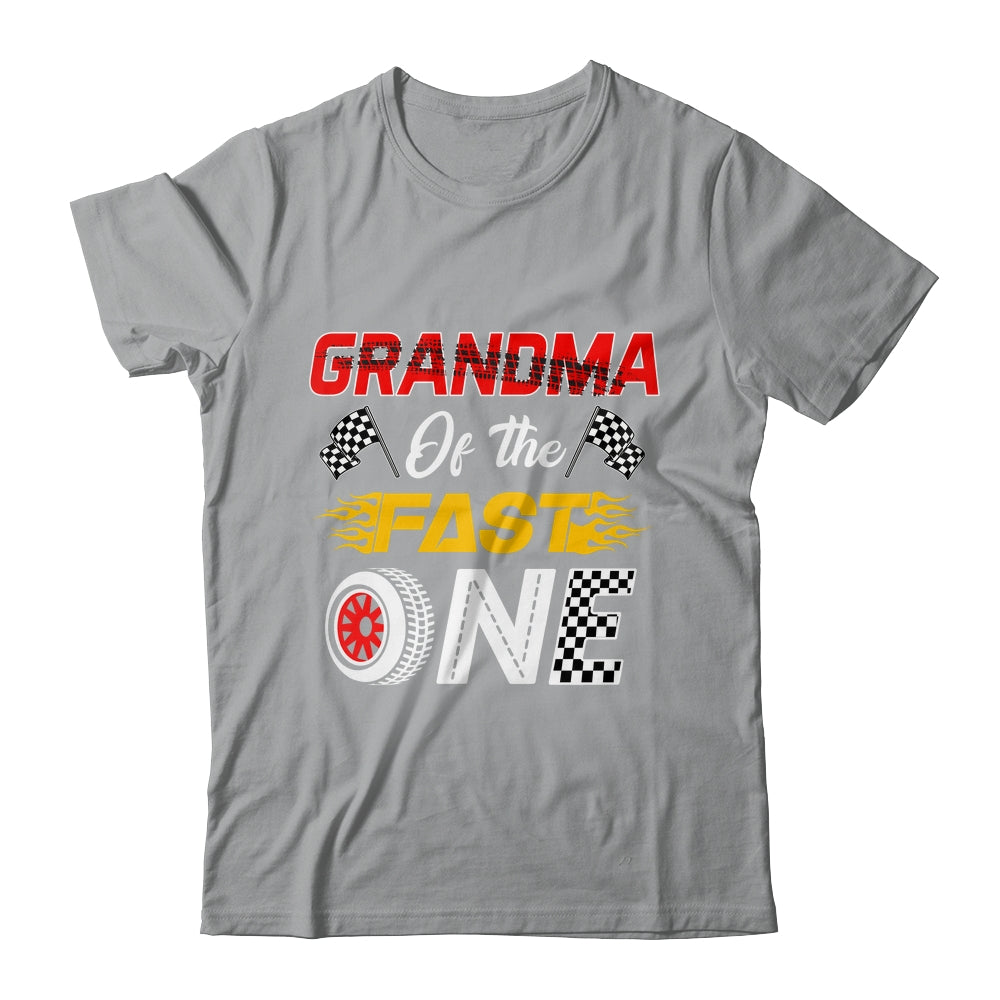 Grandma Of The Fast One 1st Birthday Race Car Family Shirt & Hoodie | siriusteestore